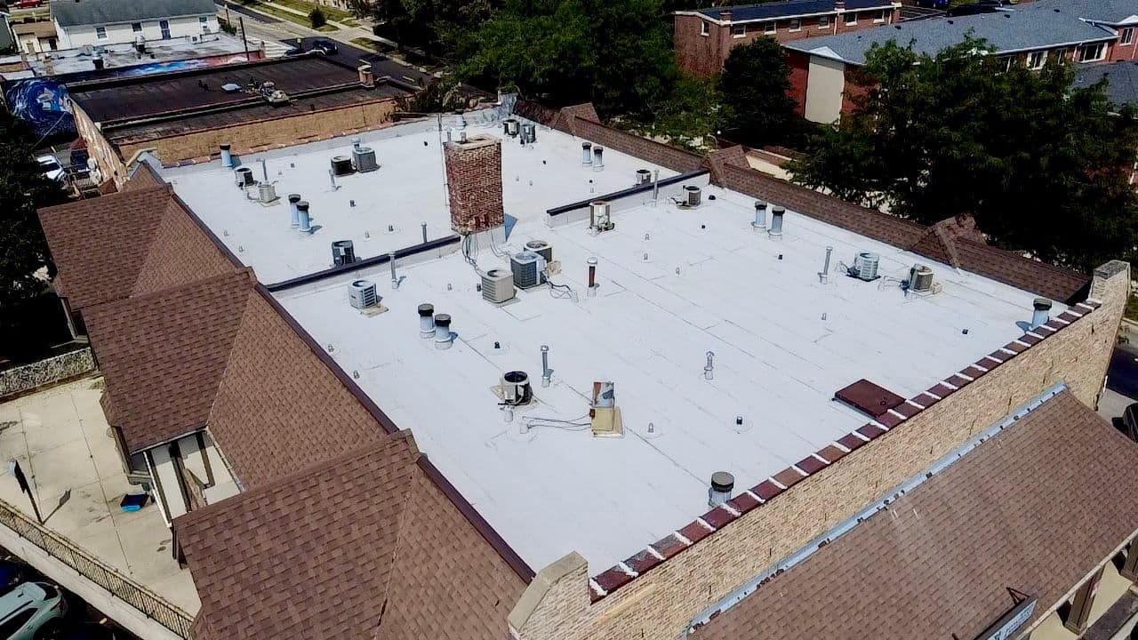 Gallery photos for Commercial Flat Roof Replacement Done Right in Wheaton: Image #1