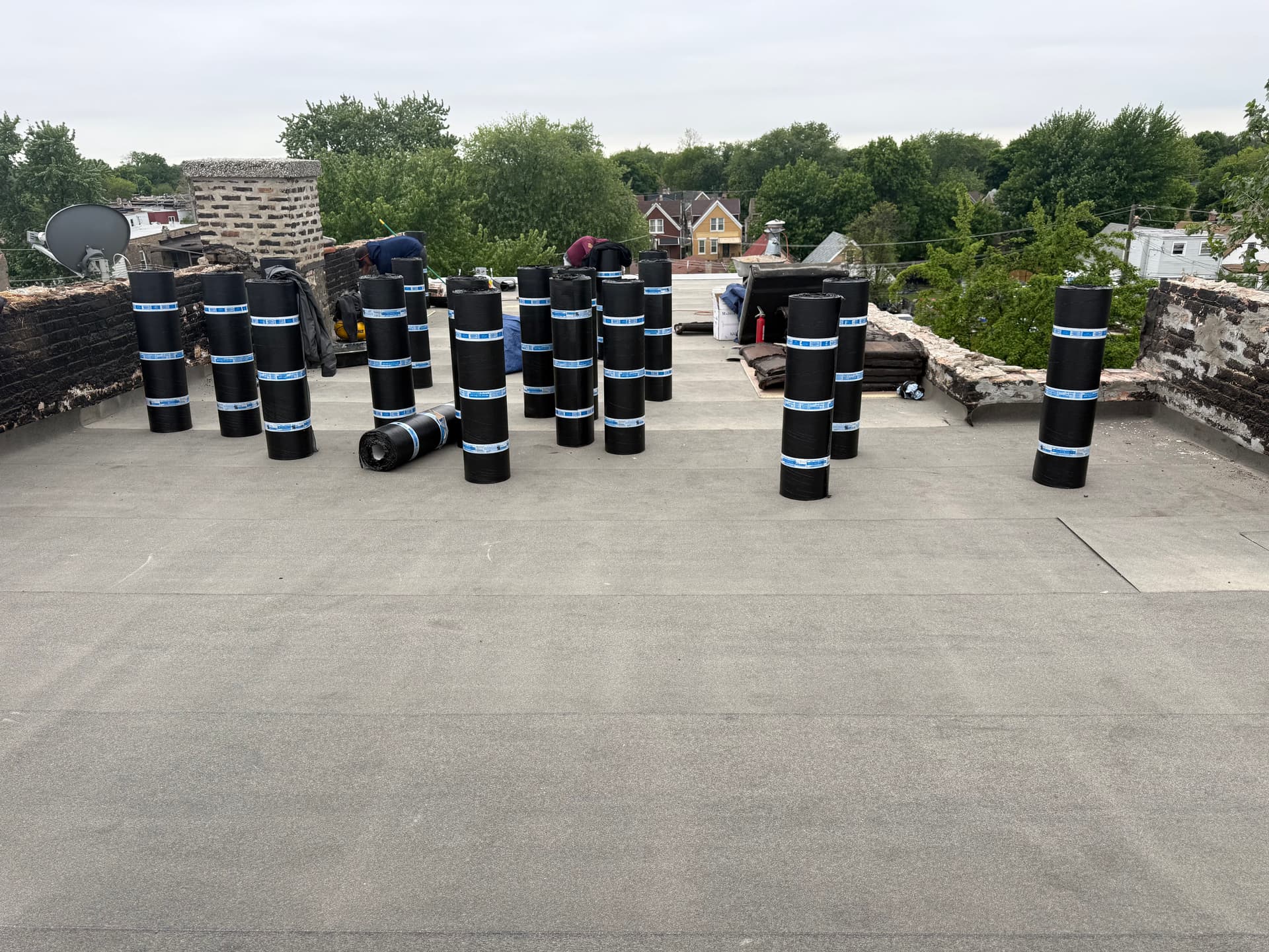 Gallery photos for Chicago Flat Roof Tear-Off and GAF Modified Replacement: Image #2
